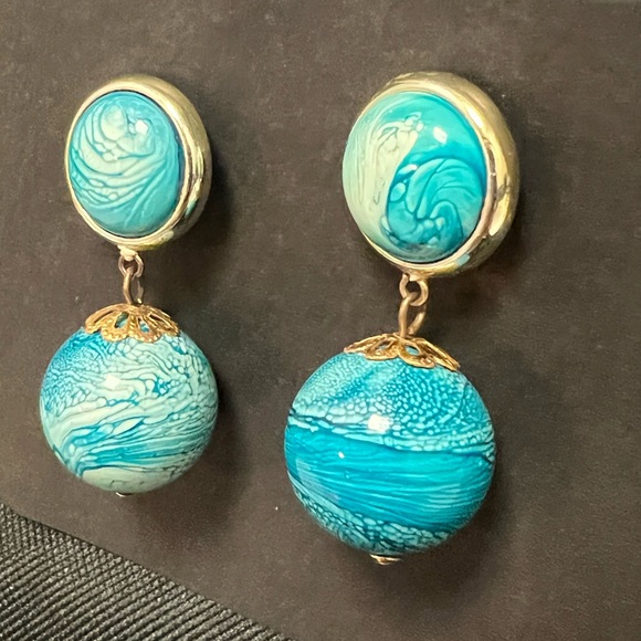 Post dangle earrings. Earth Vibe. - Picture 8 of 8